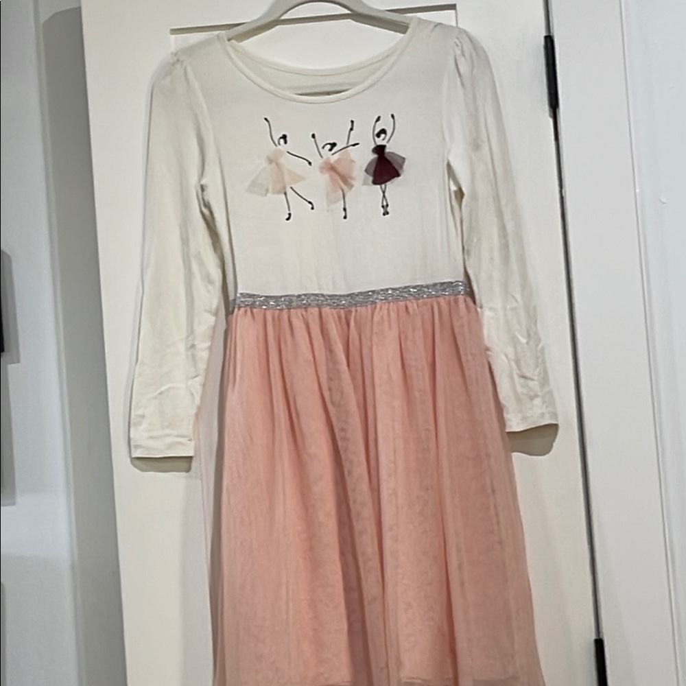 Girls' Pink and White Ballet Dress